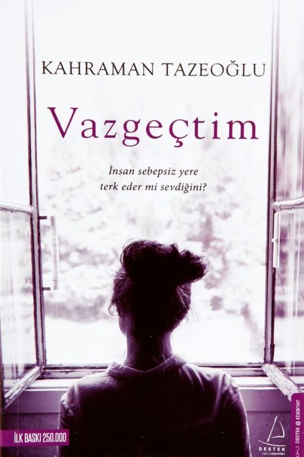 Vazgeçtim baskı kapağı