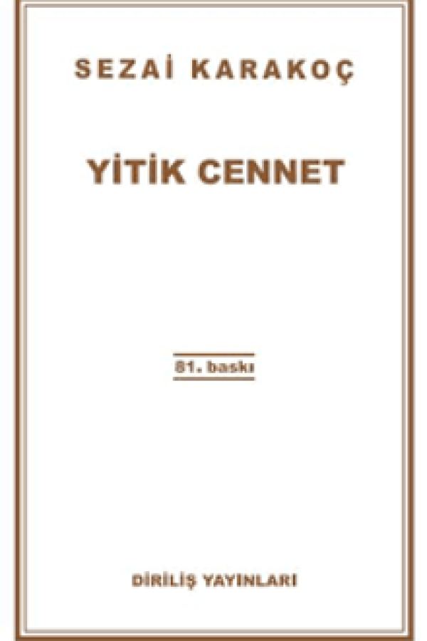 Yitik Cennet baskı kapağı