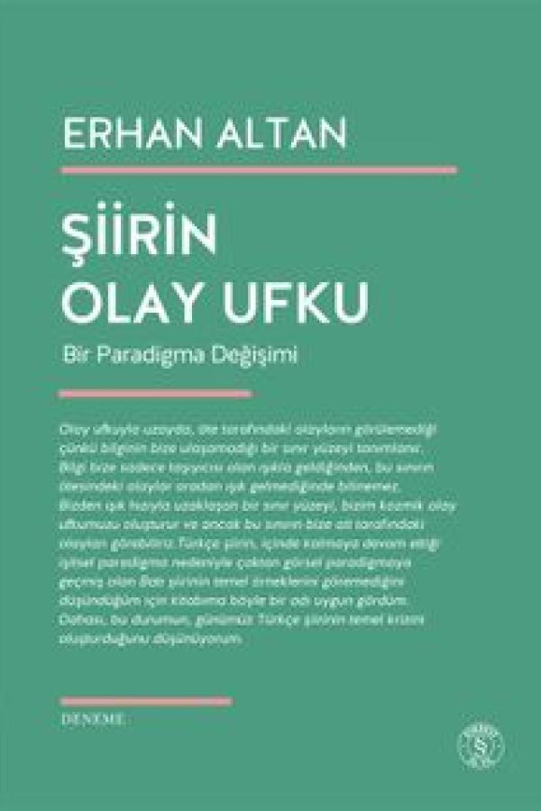 Şiirin Olay Ufku Bir Paradigma Değişimi kapağı