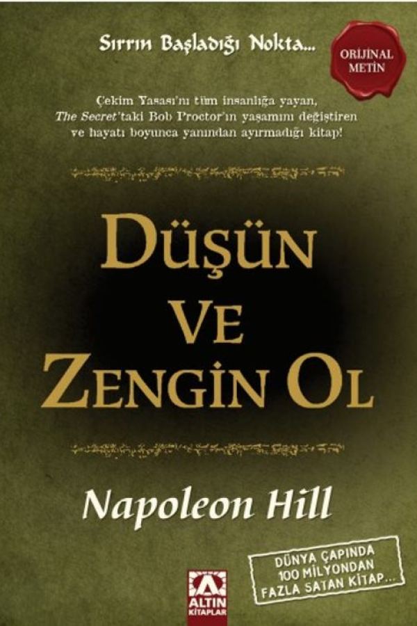 Düşün ve Zengin Ol baskı kapağı